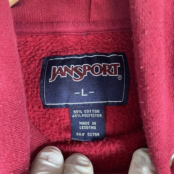 ALABAMA CRIMSON TIDE HOODIE MEN'S LARGE JANSPORT NCAA ACTIVEWEAR COLLEGIATE RED - Picture 3 of 5